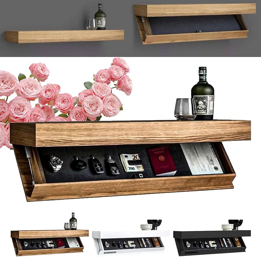 Secret Storage Wall Shelf