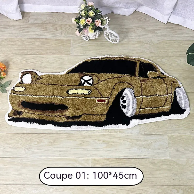MX-5 Miata NA Car-Shaped Plush Rug