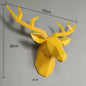 3D Nordic Deer Head Wall Decor