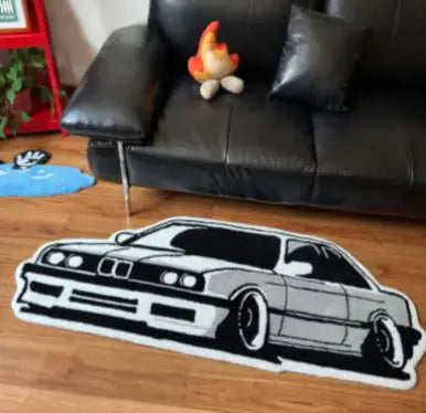 BMW E30 Racing Car Rug