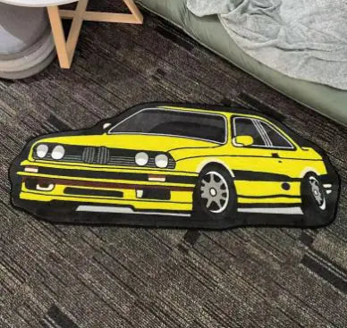 BMW E30 Racing Car Rug